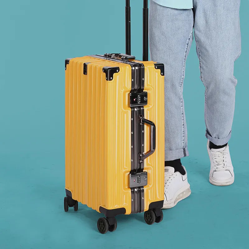 Aluminum Durable Frame Rolling Travel Suitcase