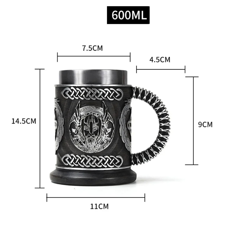 3D Viking-Style Wooden Mug - Image 10