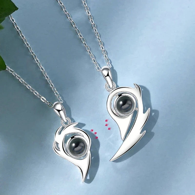 Couple Love Pair Magnetic Necklace - Image 0