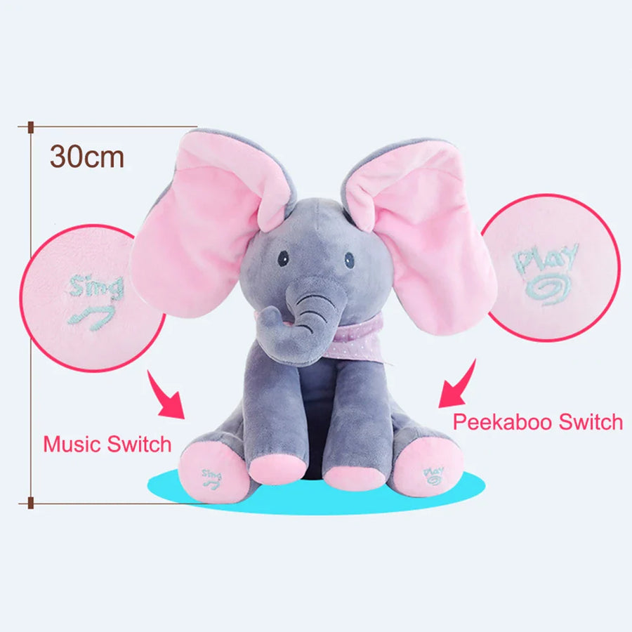 Playful Tunes Electric Hide and Seek Plush Elephant - Image 4