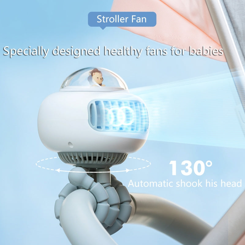 Portable Flexible Cute Baby Stroller Fan - Image 6