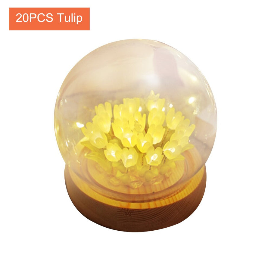Shiny Tulip Handmade Night Lamp - Image 11