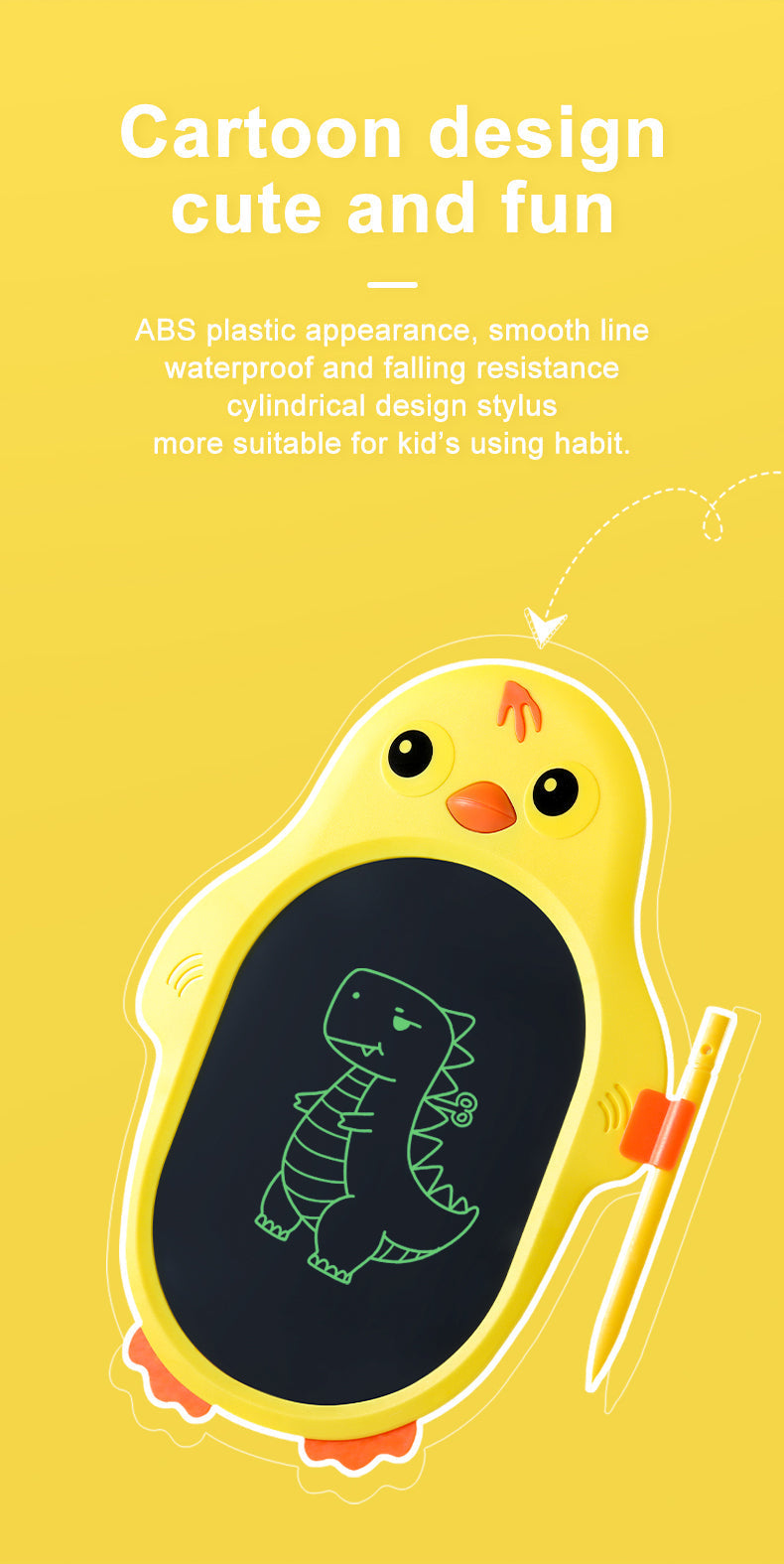 Cartoon Magic Digital Kids Writing Tablet - Image 2