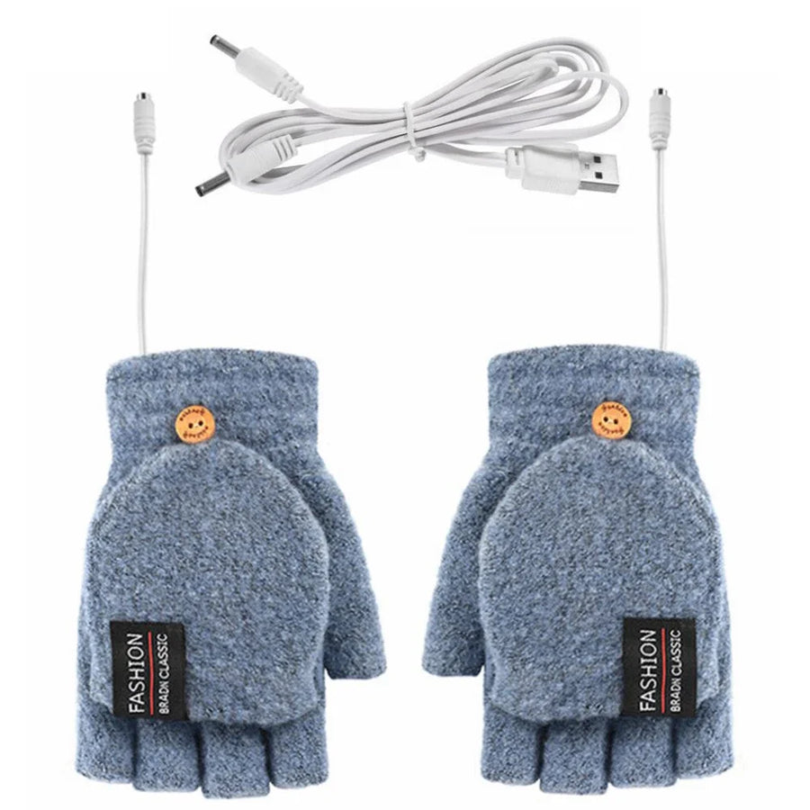 USB Rechargeable Warm Wave Heated Gloves - Image 7