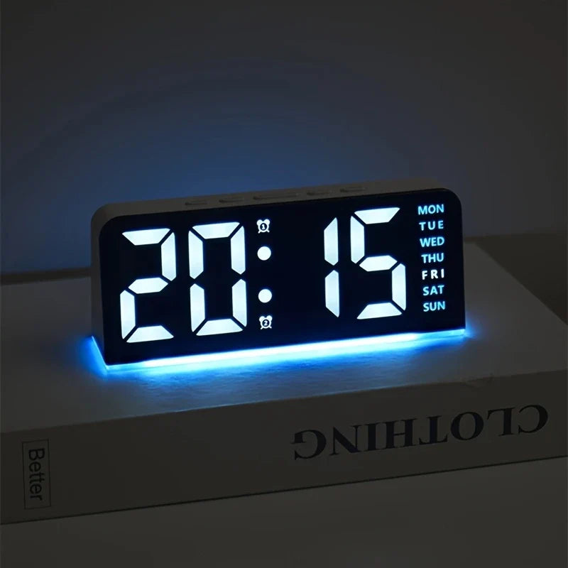Modern LED All Week Display Night Lamp Alarm Clock - Image 12