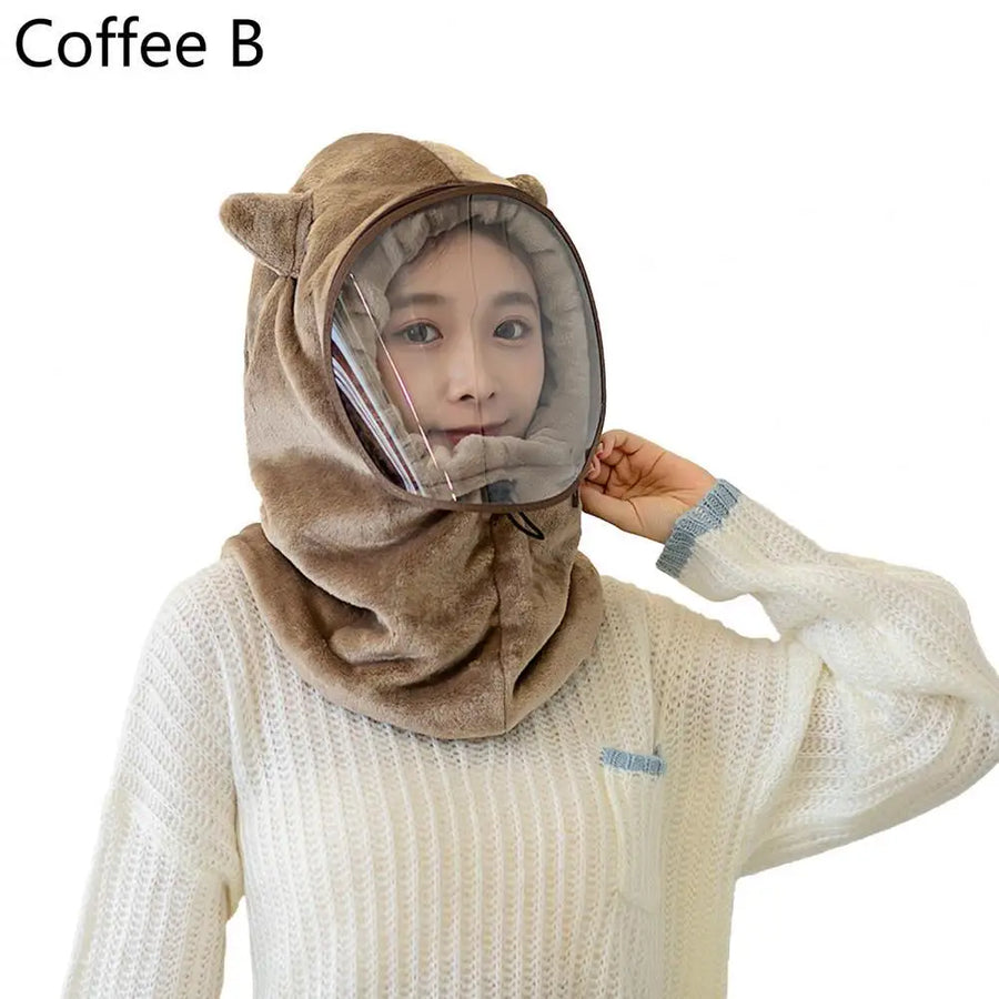 Warm Plush Winter Full Face Hat - Image 5