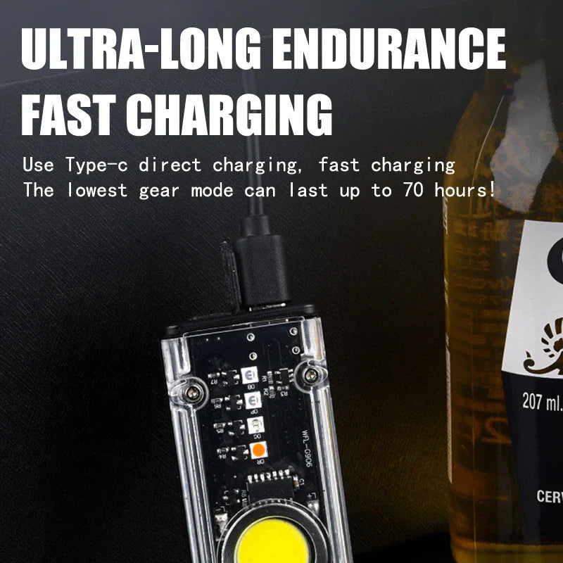 Mini Keychain Safe Glow Emergency Flashlight - Image 1
