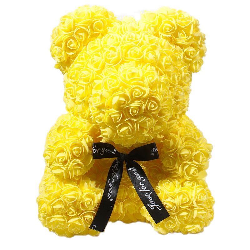 Artificial Rose Flowers Teddy Bear - Image 12