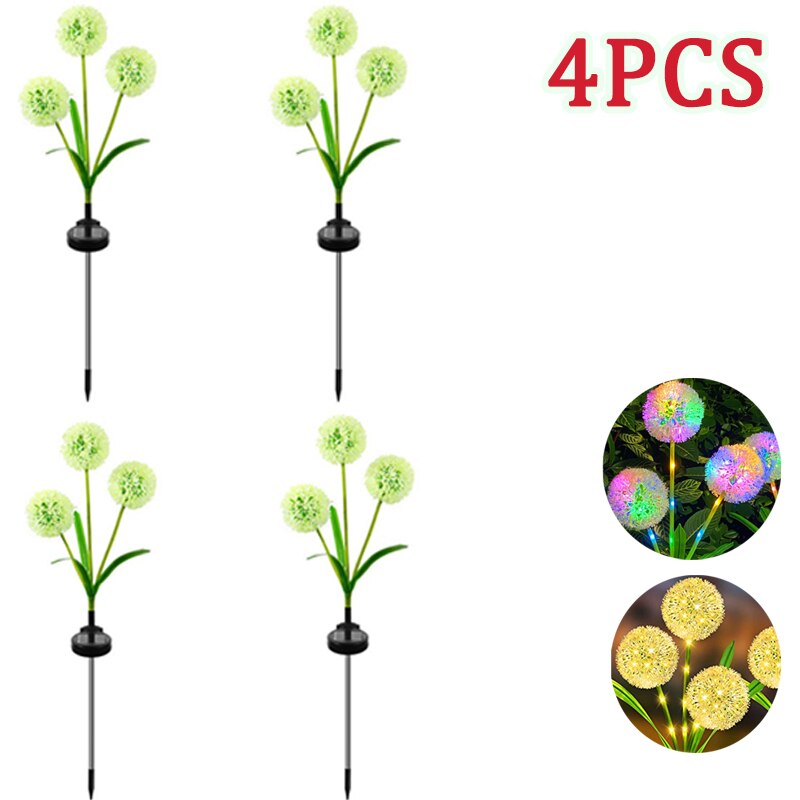 Garden Glow Solar-Powered Dandelion Lights - Image 8