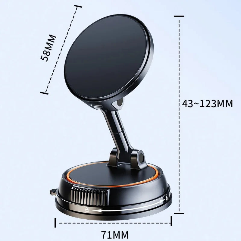 Strong Suction Wireless Car Magnetic Charging Phone Holder - Image 9