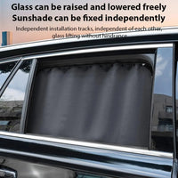 Magnetic Slide Retractable Rail Car Window Curtains - Image 4