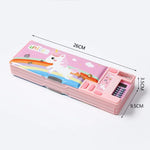 Double-Sided Creative Calculator Cute Kids Pencil Case