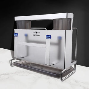 Stainless Steel Wall Mounted Knife Organizer Rack - Image 0