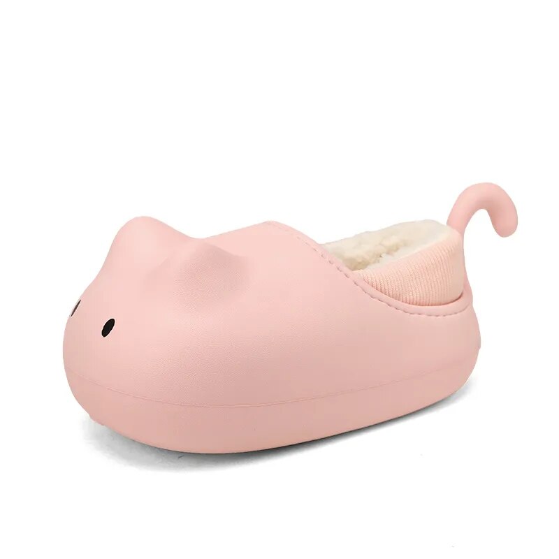Cozy Cat Winter Kids Plush Shoe - Image 8