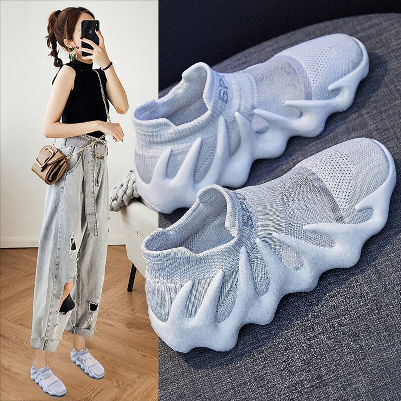 Futuristic Korean Style Comfy Breathable Shoes - Image 1