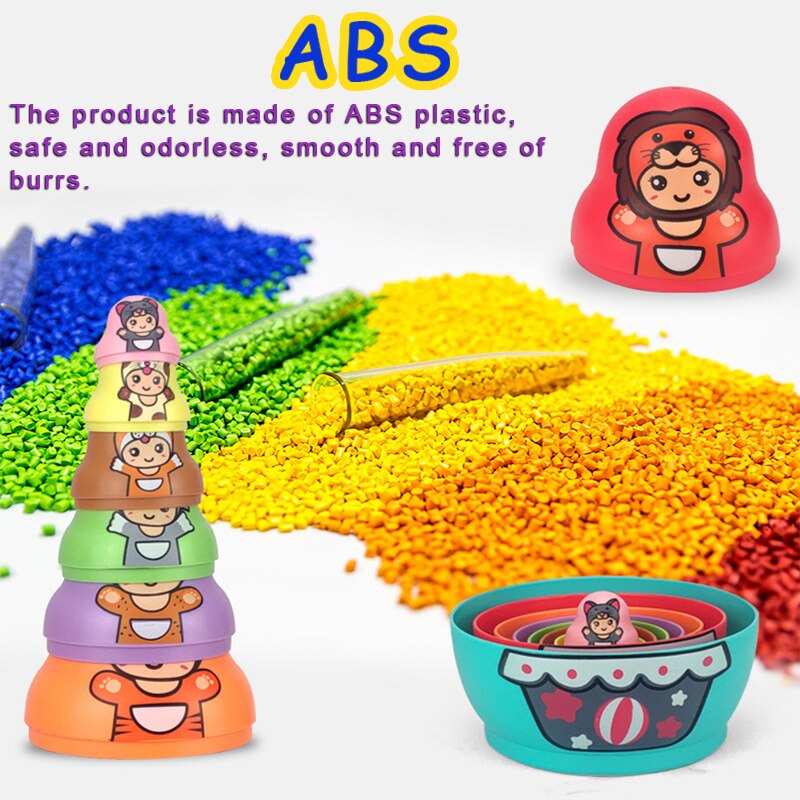 Educational Colorful Kids Matryoshka Dolls - Image 6