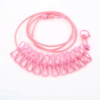 Windproof Non-Slip Elastic Multi-Clip Travel Clothesline - Image 12