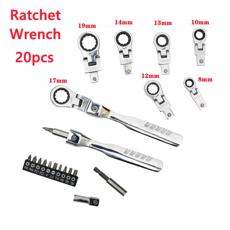 Universal Hexagon Ratchet Tool Set