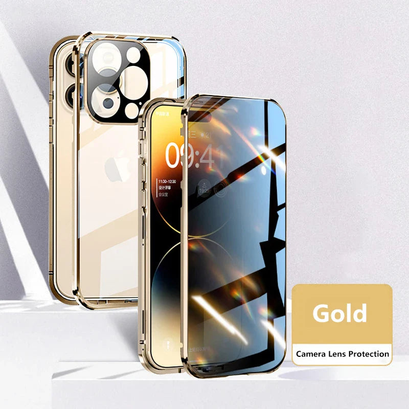 Invisible Shield Full Cover Anti-Peep Privacy  Magnetic Phone Case - Image 10