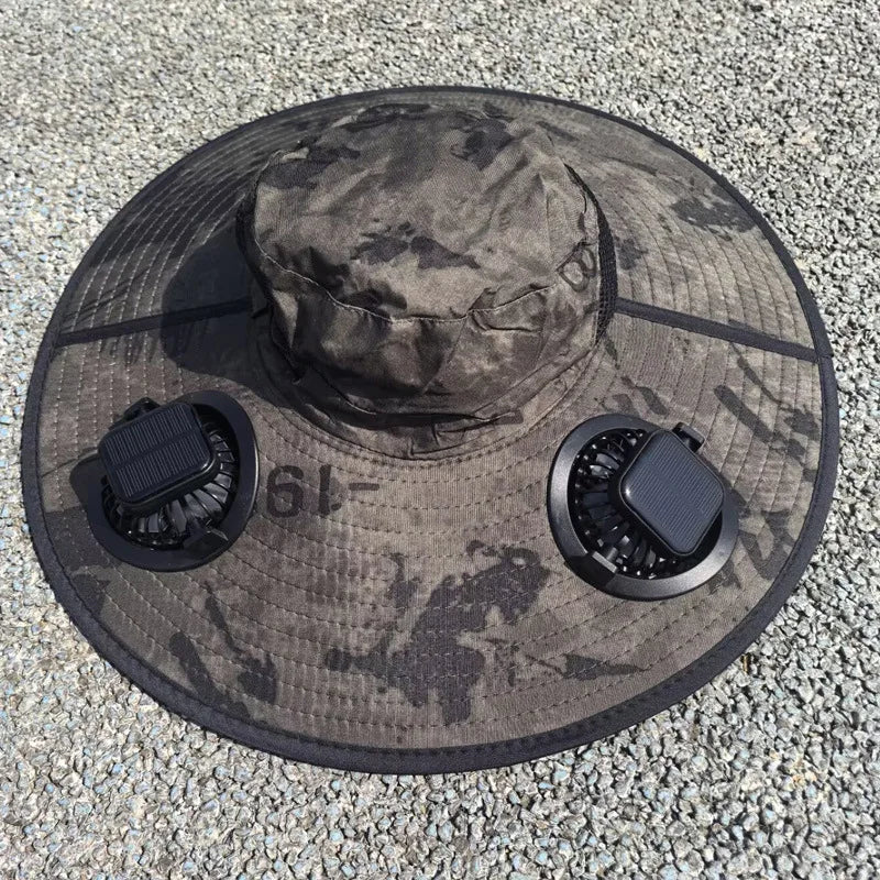 Cool Fast Super Wide Solar Fan Hat - Image 5