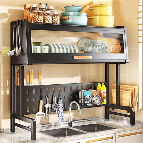 Stainless Surf Elegant Adjustable Dish Drying Rack - Image 0