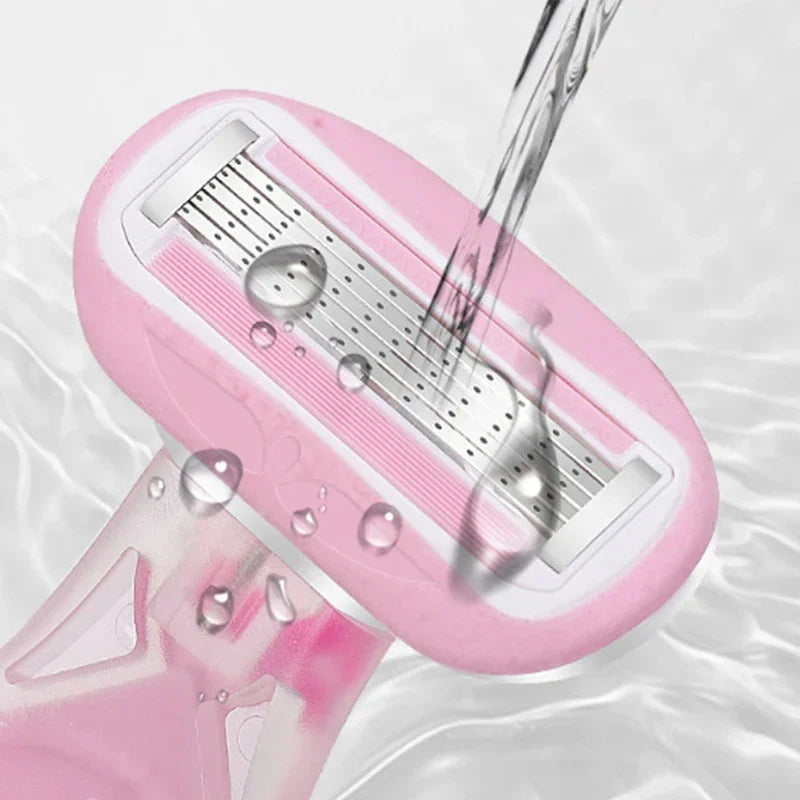 Compact Pink Lady Protective Razor Set - Image 4