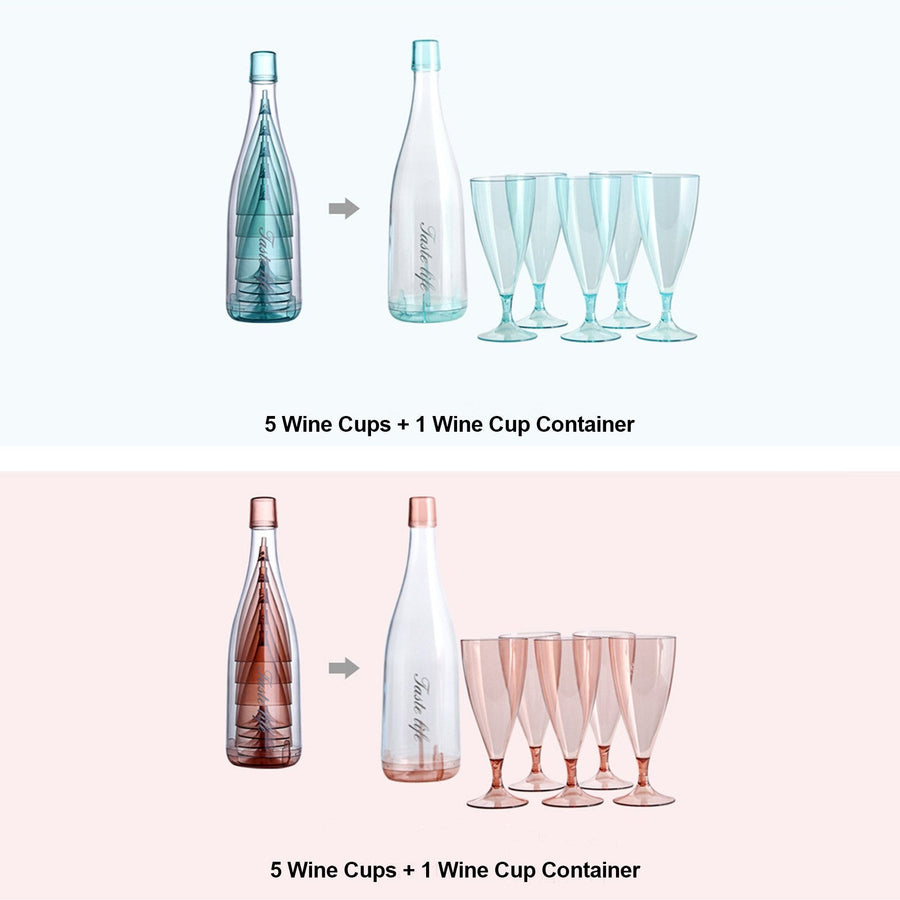 Creative Detachable Drink Glasses with Bottle - Image 5