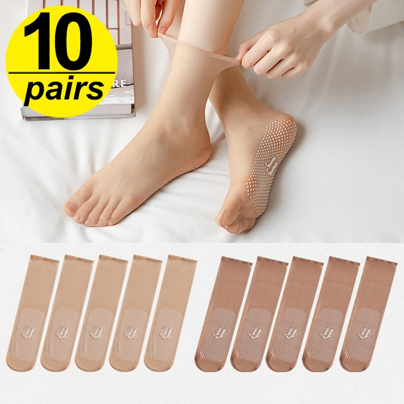 Summer Type Breathable Ultra-thin Silk Women Socks - Image 6