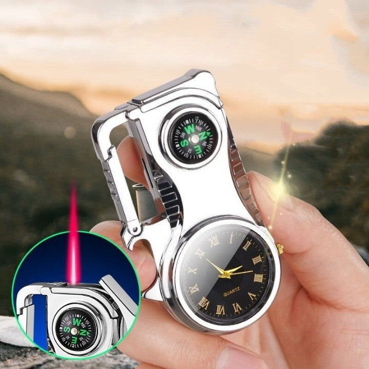 Compass Fire Camping Windproof Lighter Watch - Image 0
