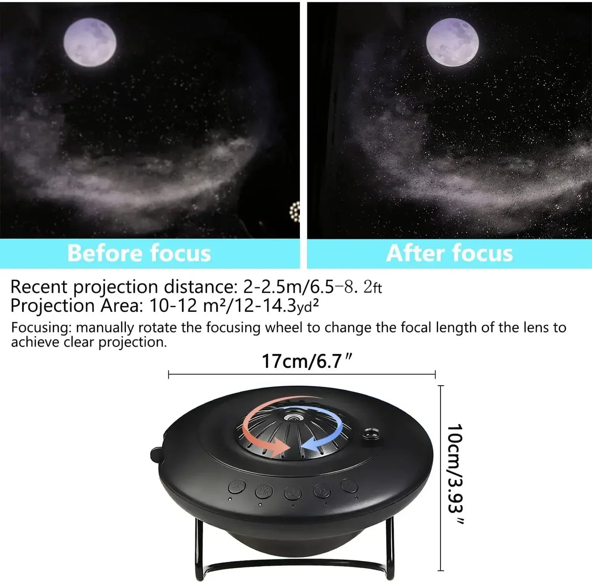 Star Explorer UFO LED Galaxy Projector