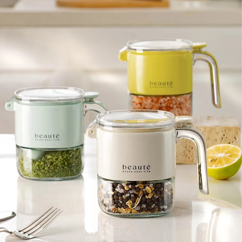 Square Glass Seasoning Dispenser Bottle - Image 2