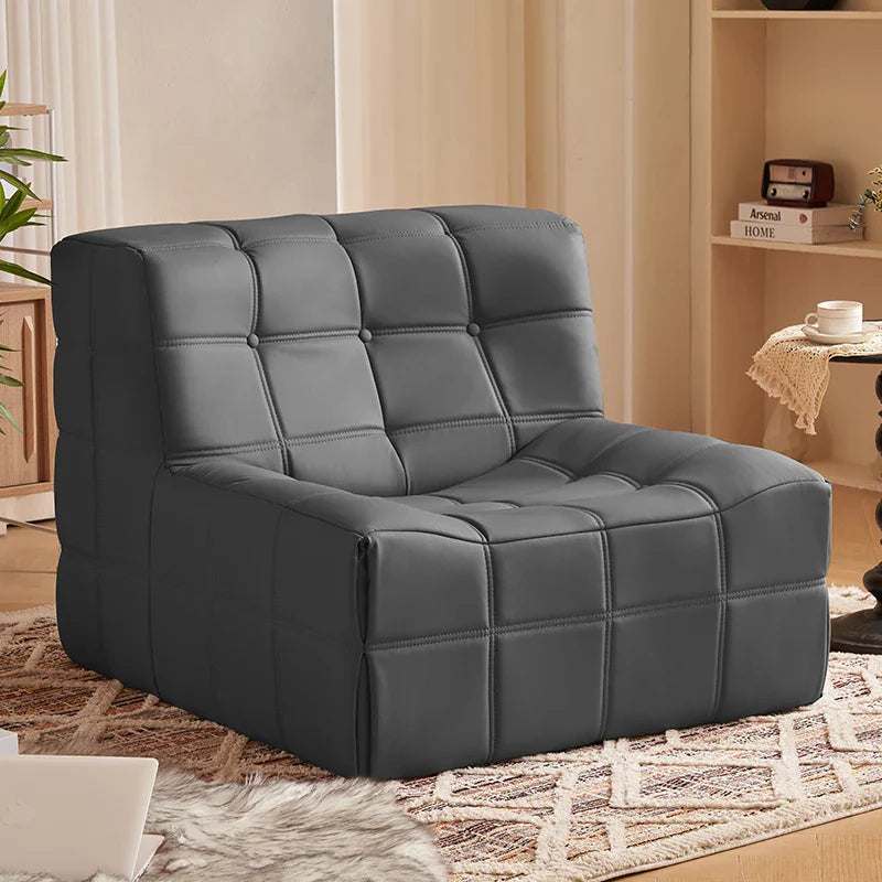 Modern Minimalist  Cube-Style Convertible Modular European Lounge Chair - Image 5
