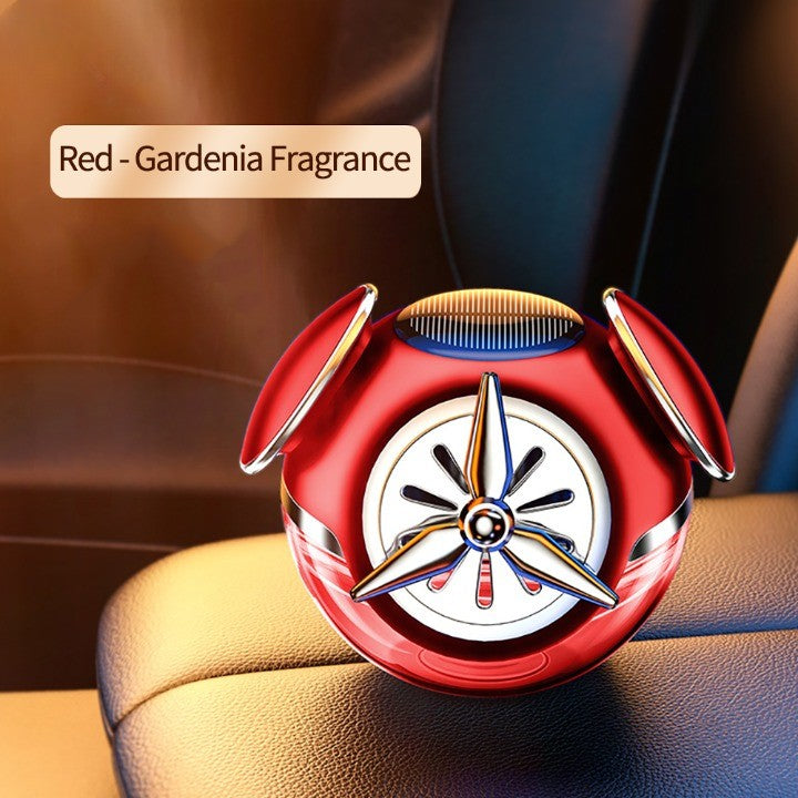 Rotating Perfume Solar Aromatherapy Car Air Freshener - Image 6