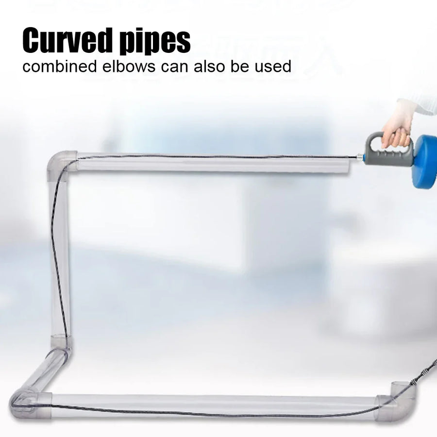 Manual Hand-Crank Drain Snake Shape Plumbing Tool - Image 5