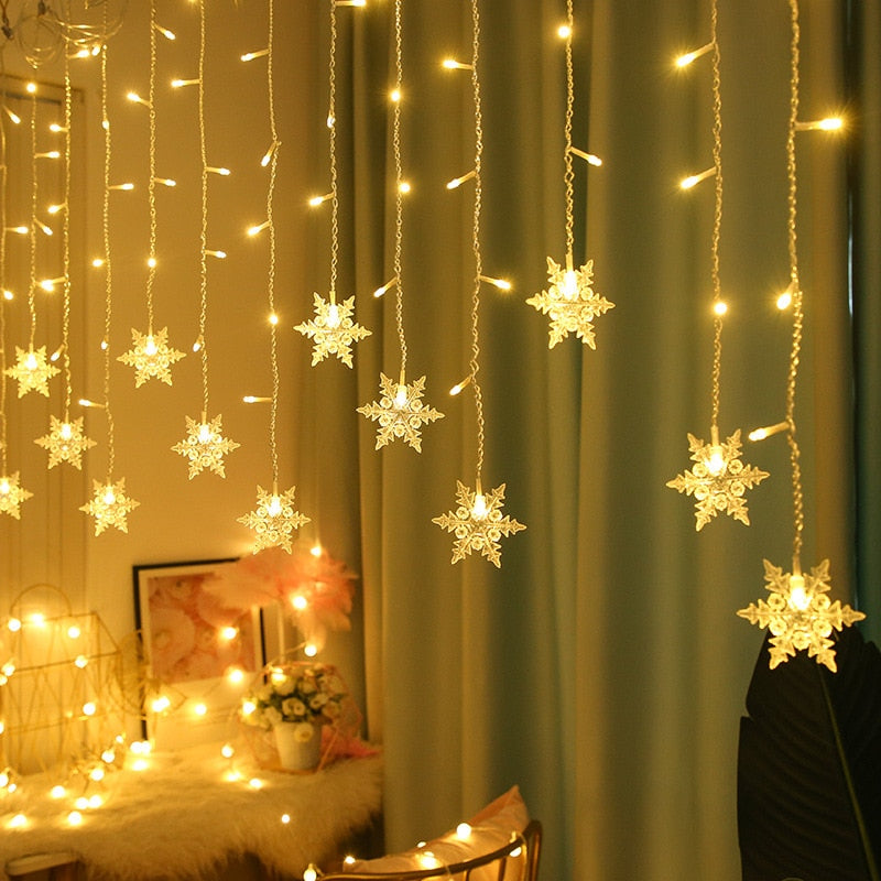 LED Fairy Snowflake Lights - Image 1