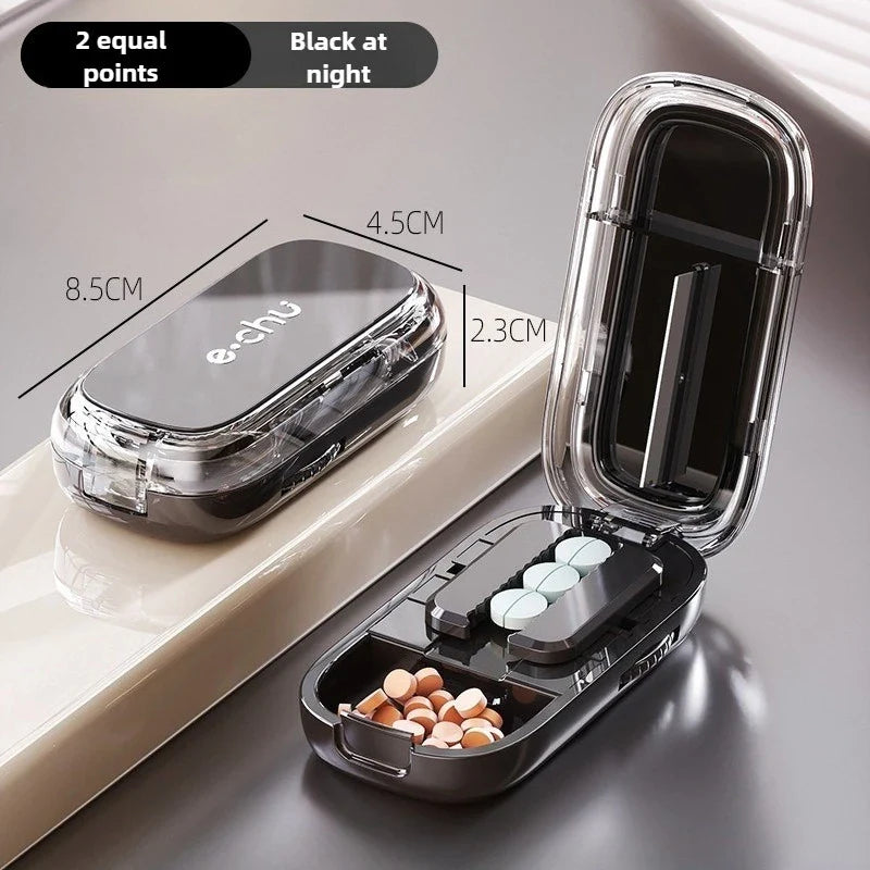 Pocket Size Dustproof Pill Cutter Organizer - Image 8