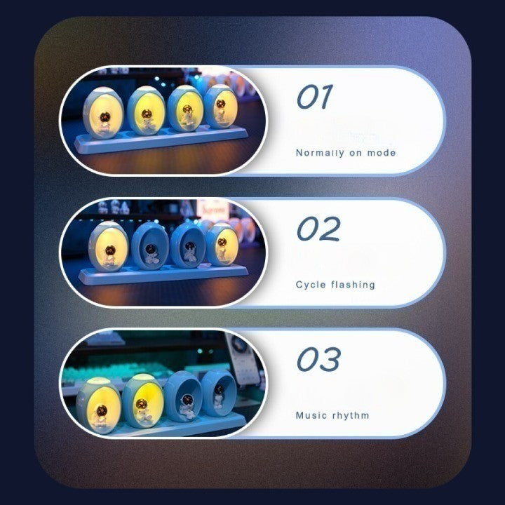 Space Capsule Voice Control Colorful Night Lamp - Image 5