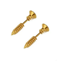 Realistic Screw Industrial Steel Earrings - Image 12