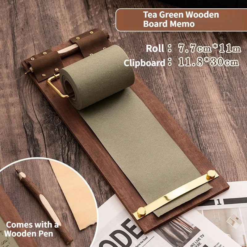 Roll-Note Wooden Clipboard - Image 5