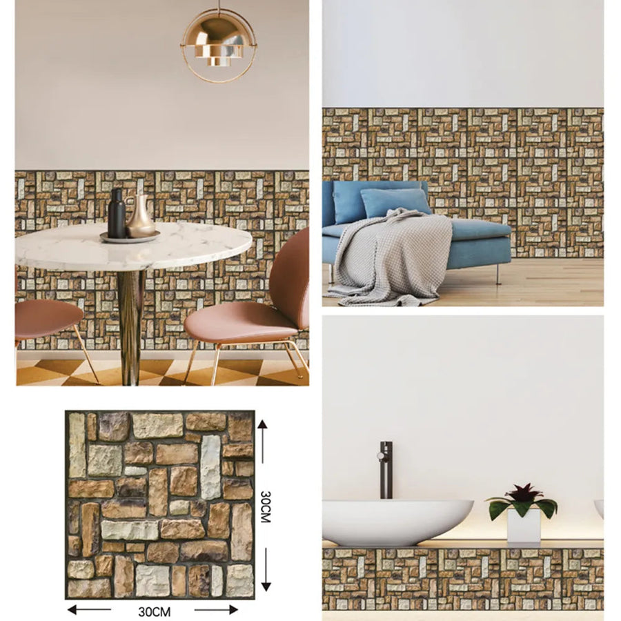 3D Wall Brick Pattern Decal - Image 6