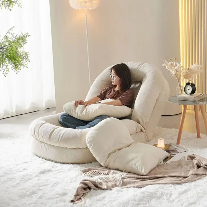 Scandinavian Style Foldable Retractable Lounge Chair - Image 2