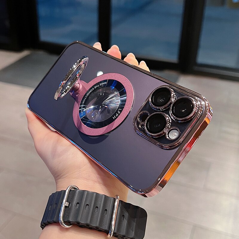 360 Rotating Transparent iPhone Holder Case - Image 8