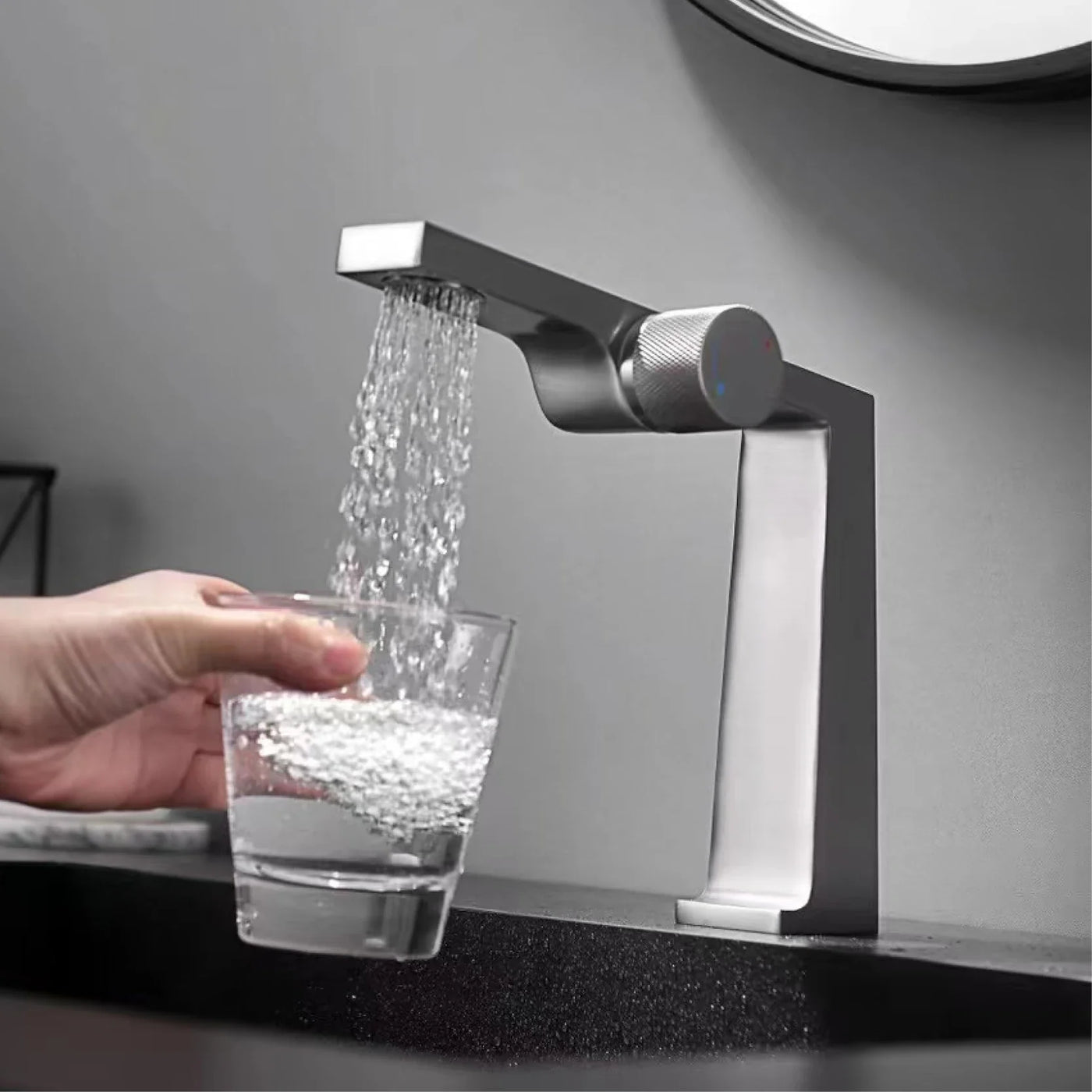 Elegant Touch Single Dual Control Bathroom Faucet - Image 2