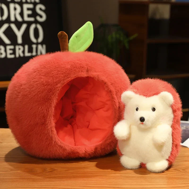 Apple House Hedgehog Hide and Seek Plush Toy