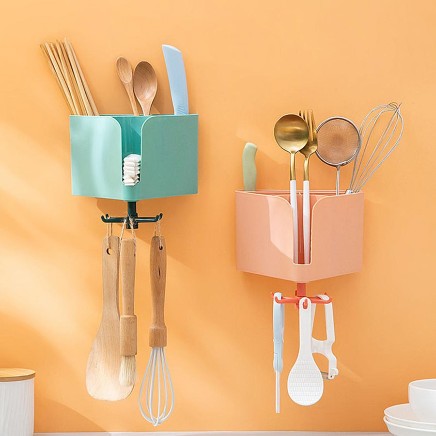 Self-Adhesive Kitchen Utensils Drainer Rack - Image 3