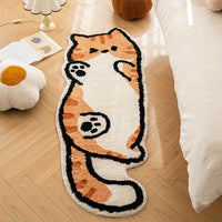 Playful Cat Area Irregular Rug - Image 4