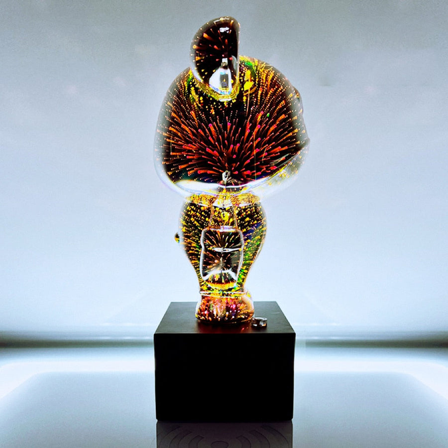 LED Bear Fireworks Night Lamp - Image 6