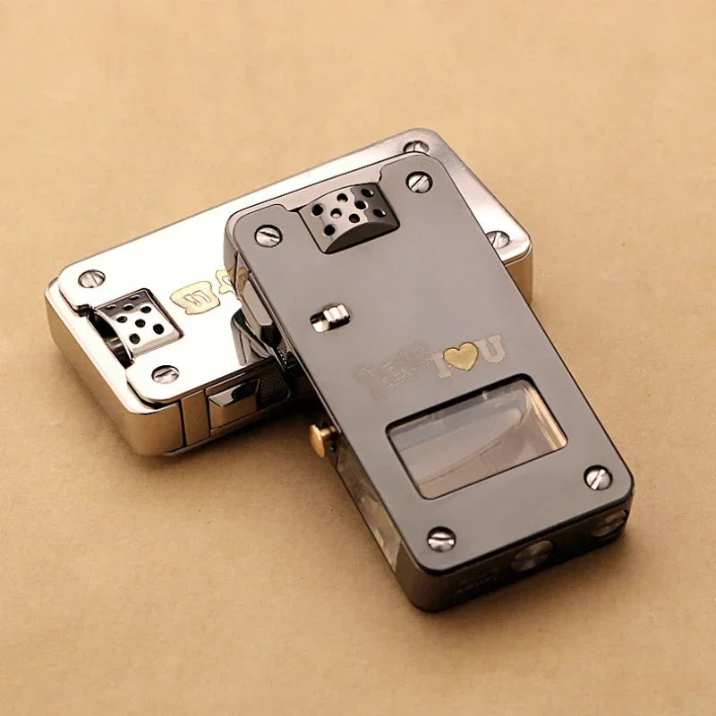 Premium Ruler Design Windproof Metal Lighter - Image 4
