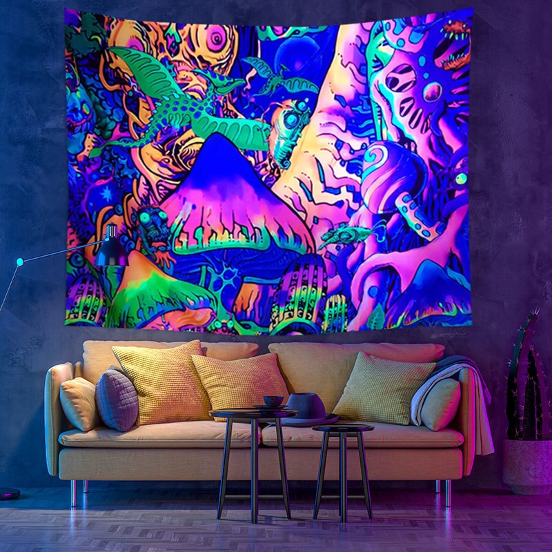 Colorful Glowing Luminous Tapestry - Image 34