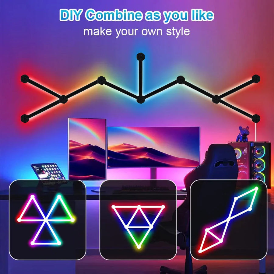 Smart Mosaic DIY Ambient Intelligent App Control Wall Lamp - Image 2